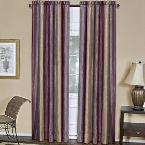 Ergode Ombre Window Curtain Panel 50x84 - Aubergine